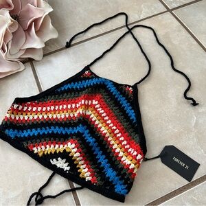 NWT Forever 21 Crochet Crop Top